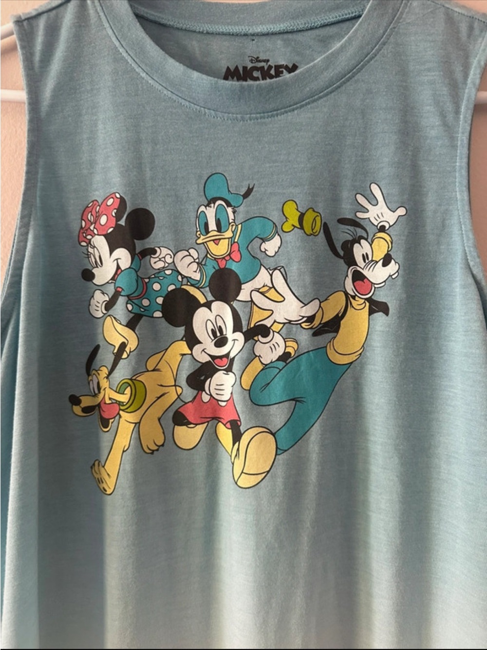 Disney Blue to White Ombre Mickey & Friends Sleeveless Tank - Picture 3 of 6